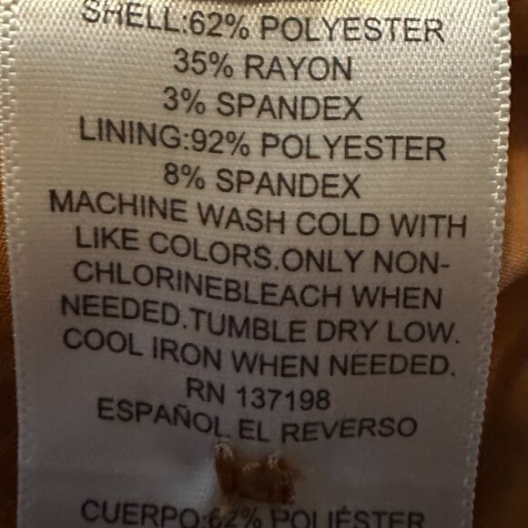 Danielle Bernstein - Mustard Pinstripe Suit - Blazer & Trousers Set - Picture 11 of 11